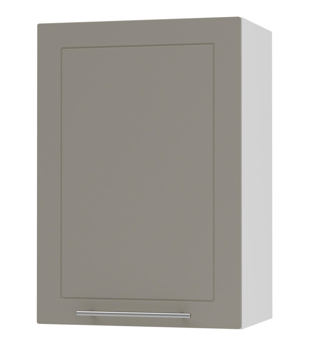 KÜCHENHÄNGESCHRANK Kvantum W2/50 Beige Matt / Weiß Matt 50 / 32,5 / 72cm - Beige/Weiß, Holz/Holzwerkstoff (50/72/32.5cm) - Feldmann-Wohnen