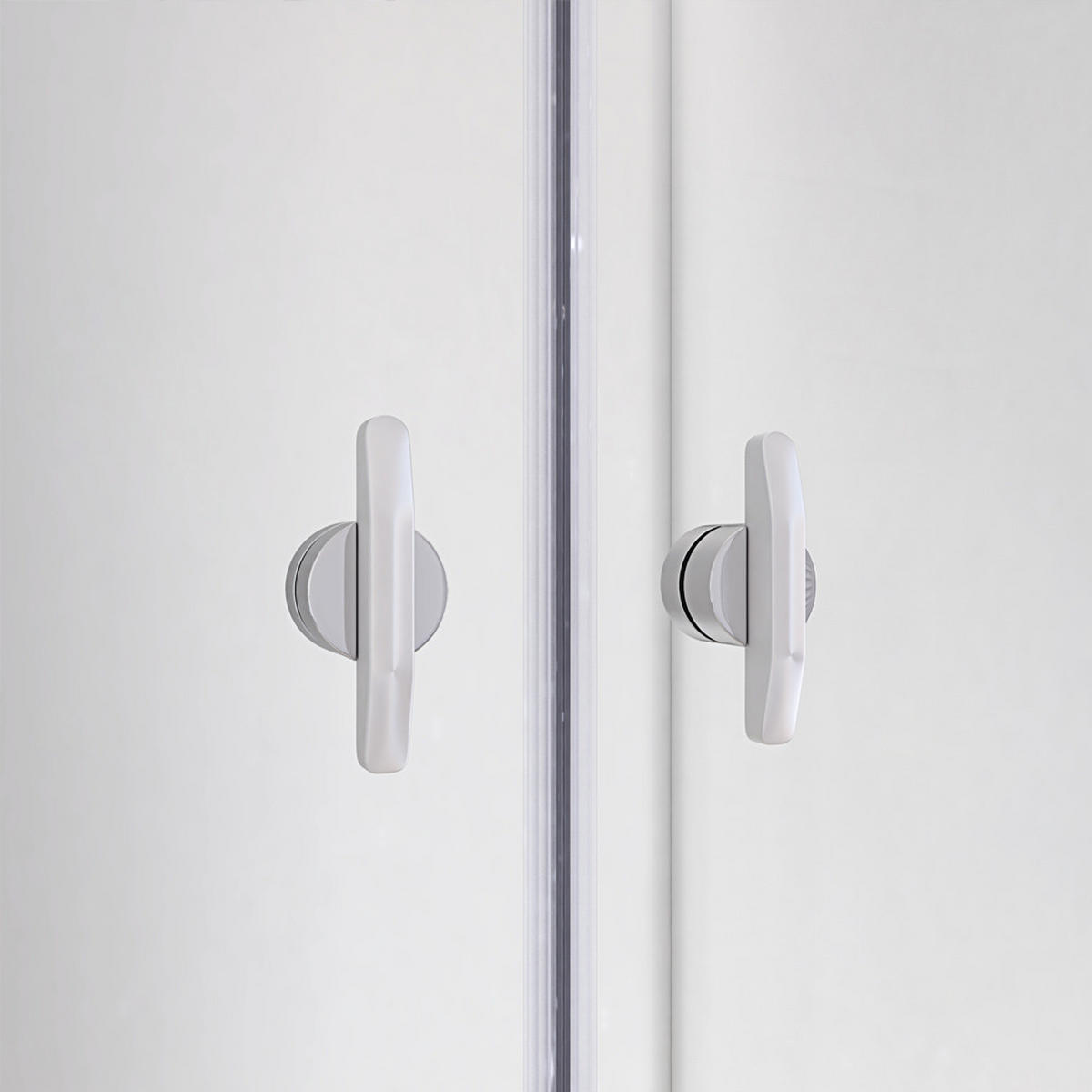 PENDELTÜR LAVEA - 80 cm - Silberfarben, Glas/Metall (80/195cm) - Home Deluxe