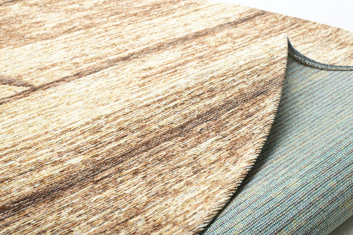 FLACHWEBTEPPICH Keitum 100x100 cm - Braun, Textil (100/100cm) - Sansibar SYLT