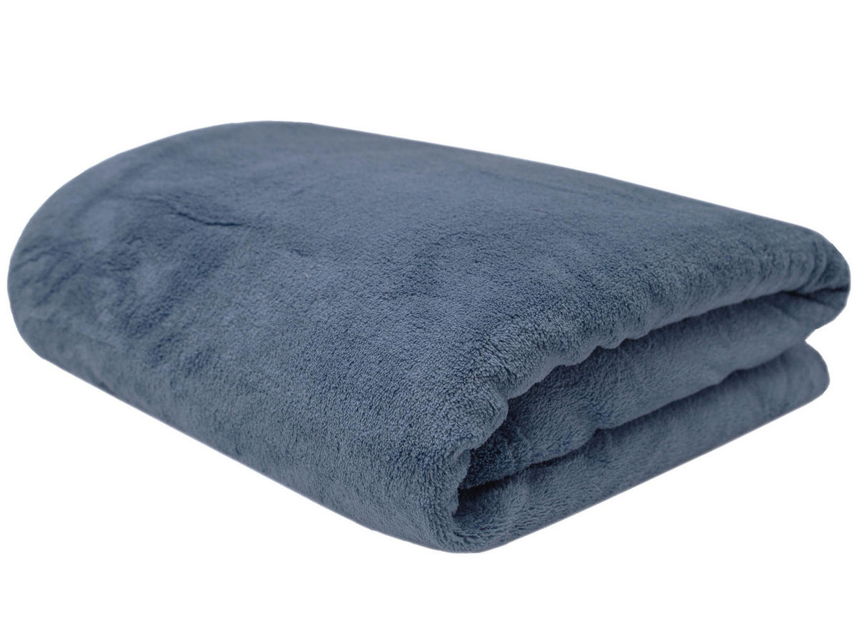 KUSCHELDECKE, 150x200 cm, 100% Polyester, Blau - Blaugrau, Textil (150/200cm) - Zollner