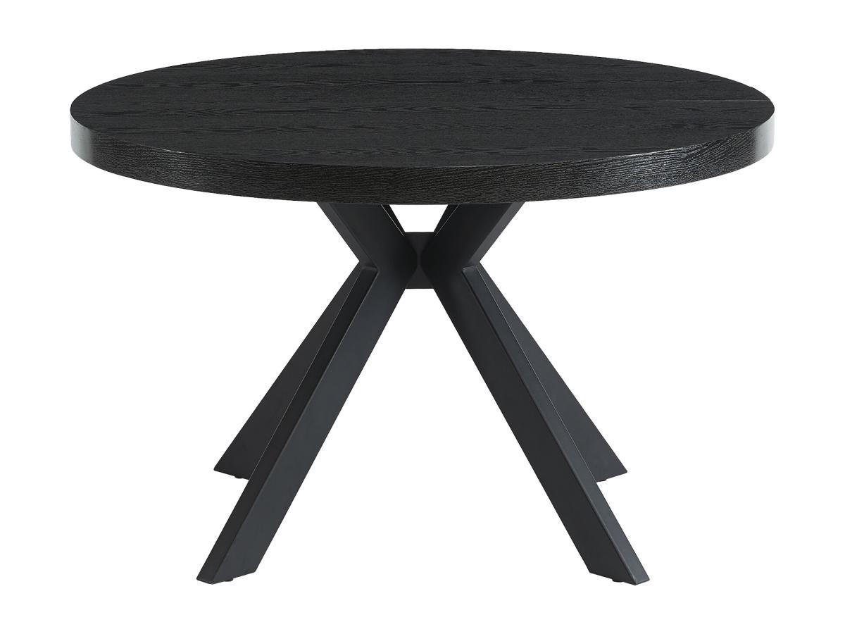 ESSTISCH - ausziehbar - 4 bis 8 Personen - MDF & Stahl - Schwarz - KOMONI - Schwarz, Holz (220/120/76cm) - Vente-Unique