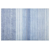 KURZFLOR-TEPPICH Yardere 200/140 cm - Blau, Naturmaterialen (140/200cm) - Beliani