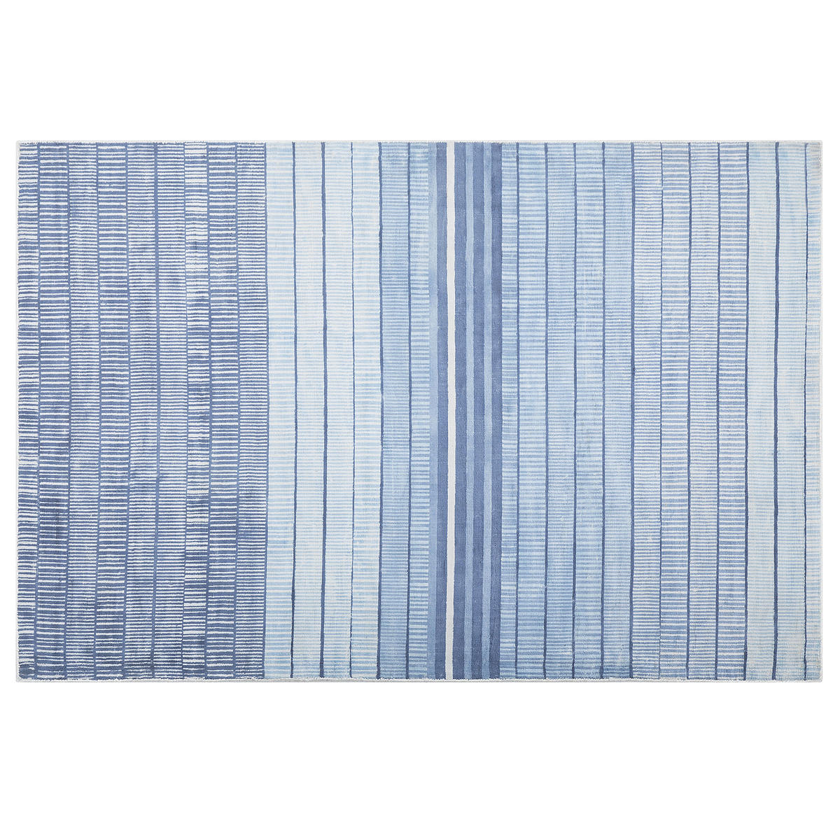 KURZFLOR-TEPPICH Yardere 200/140 cm - Blau, Naturmaterialen (140/200cm) - Beliani