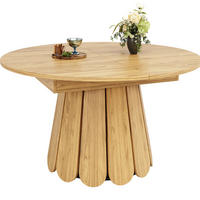 ESSTISCH 118/158/118 cm in Naturfarben aus MDF, ausziehbar und mit Holzoptik - Naturfarben, Holzwerkstoff (158/118/76cm) - Flora Grace
