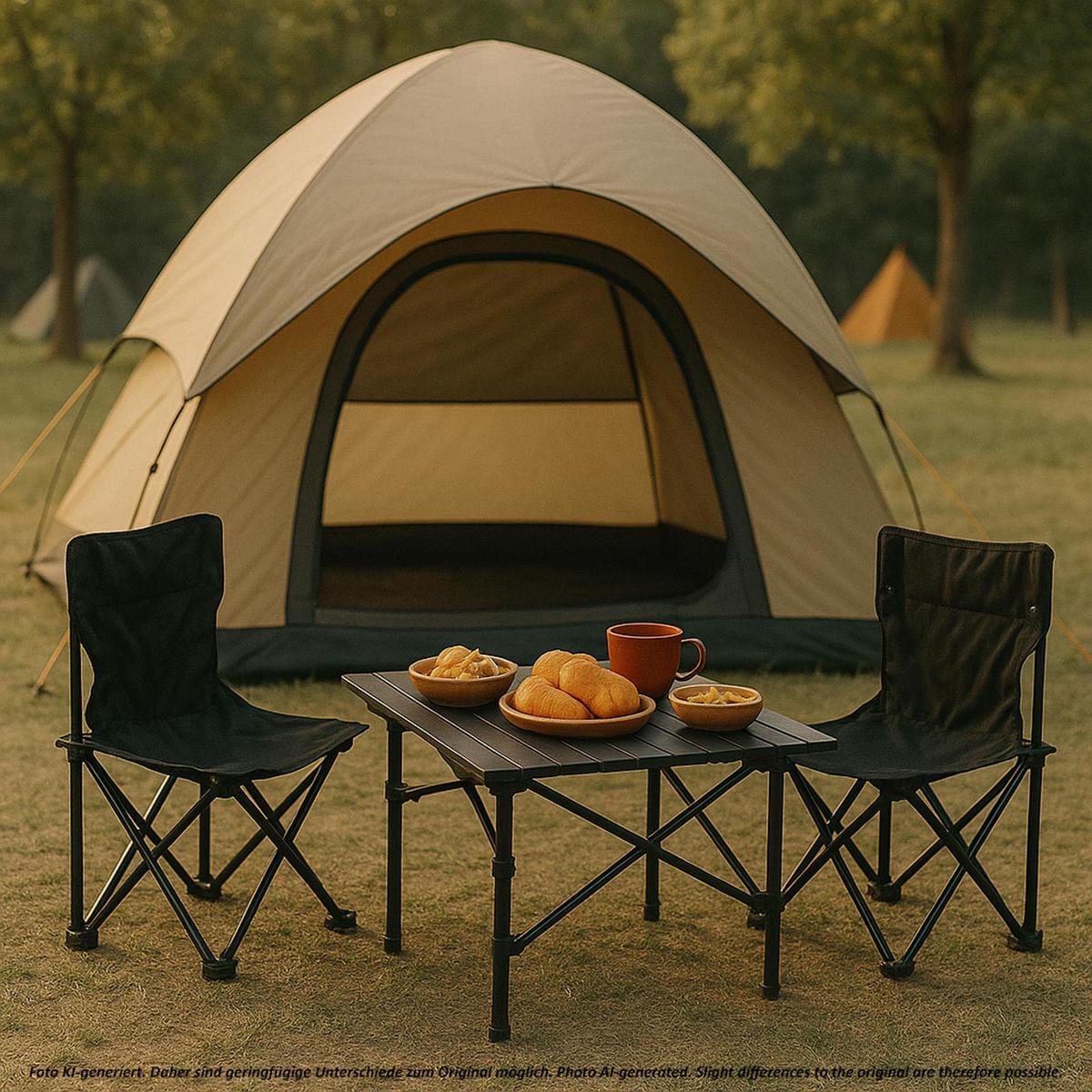 KEMPINGOVÁ SADA Černá - černá, kov - MCW