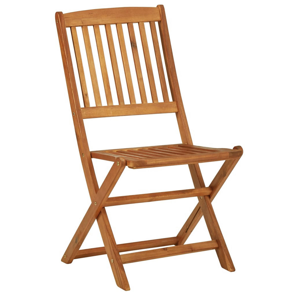 GARTEN-ESSGRUPPE 3-teilig Klappbar Massivholz Akazie - Braun, Holz - vidaXL