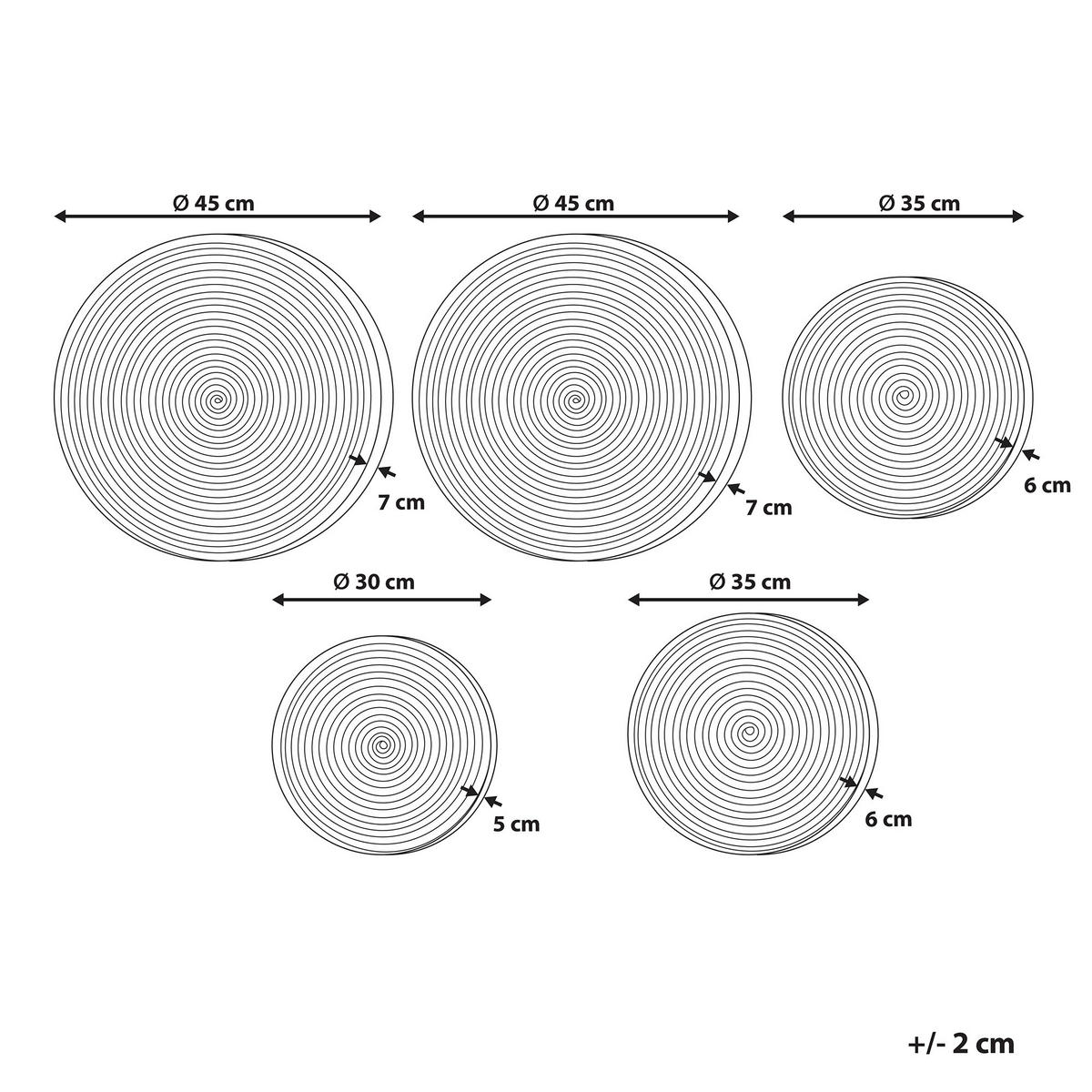 WANDDEKORATION Seegras bunt Sonla - Multicolor, Naturmaterialien (45/45/7cm) - Beliani