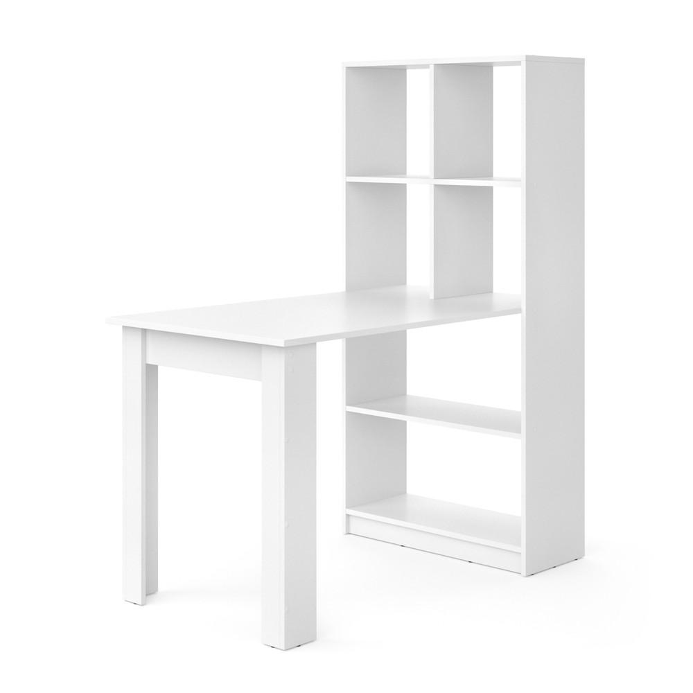 SCHREIBTISCH Gael Weiß 70 x 122 cm - Weiß, Holzwerkstoff (122/70/145.6cm) - Vicco
