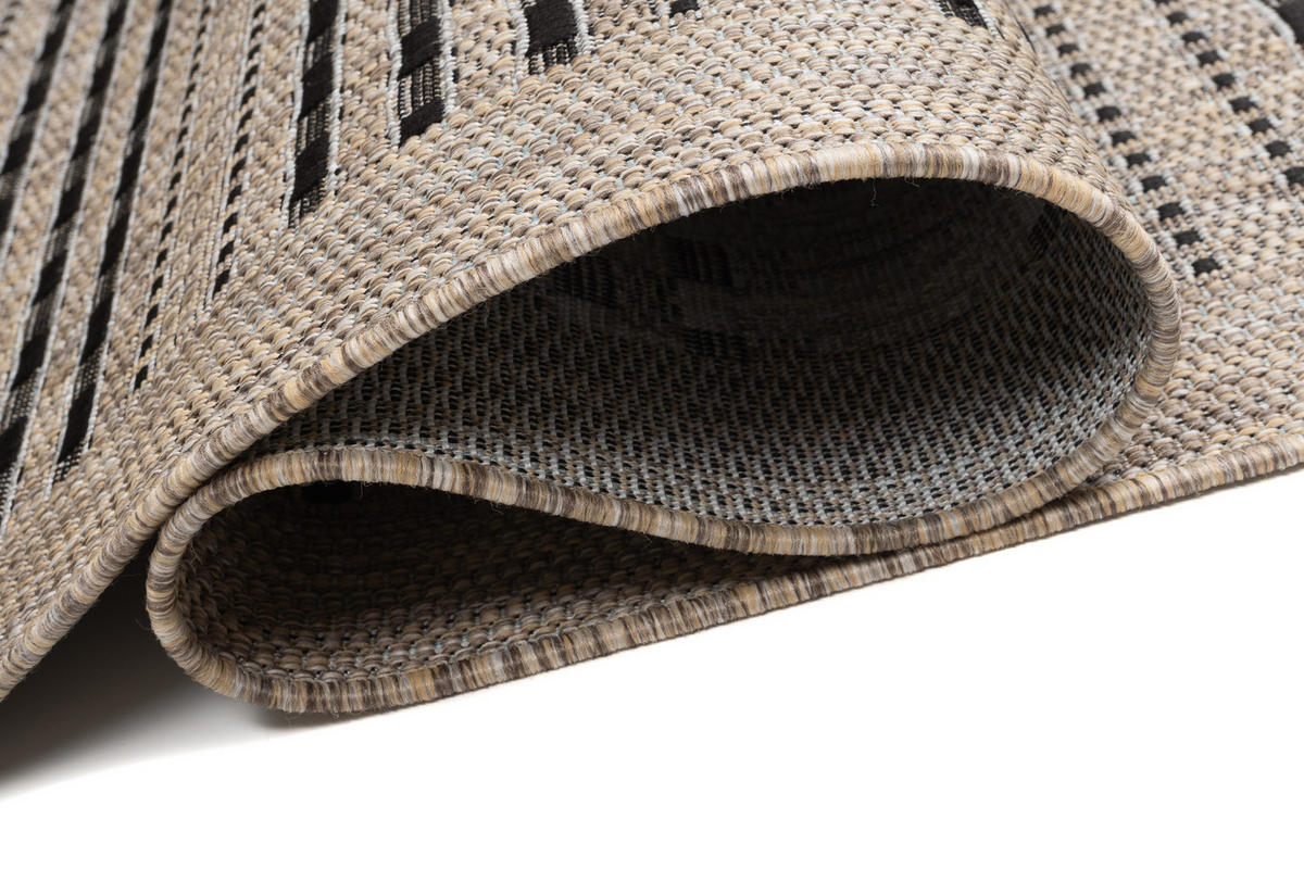 LÄUFER MELISSA Braun Gestreift Modern 70/900 cm - Braun, Textil (70/900cm) - Tapiso