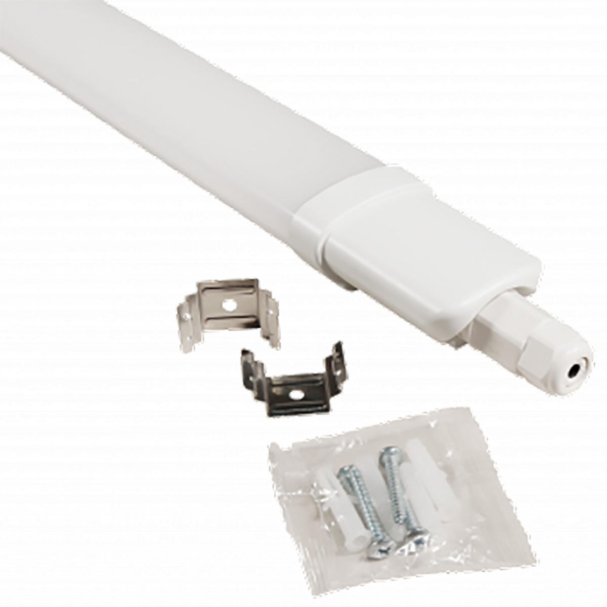 LED DECKENLEUCHTE Kunststoff Grau - Grau, Kunststoff (153/5.3/3.5cm)