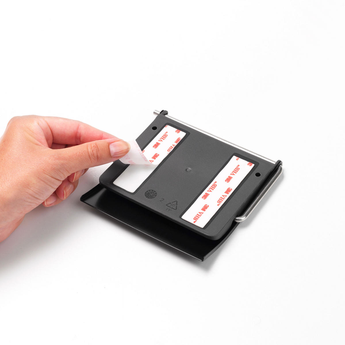 TOILETTENBÜRSTENGARNITUR ReNew, Matt Black - Schwarz, Metall (14.4/11.8/16.5cm) - Brabantia