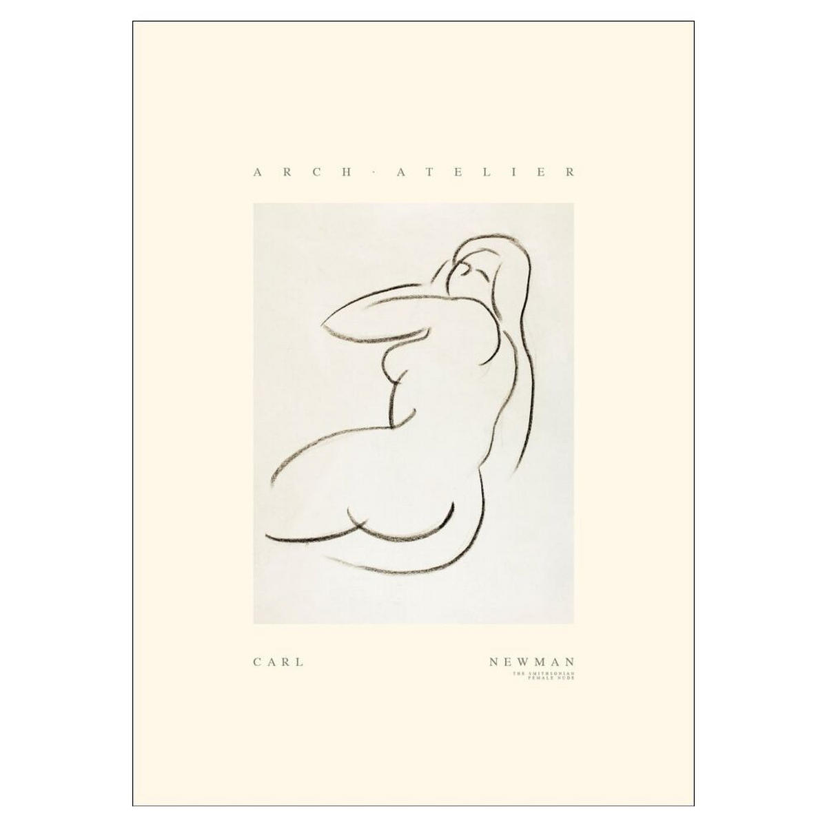 POSTER Arch Atelier - Carl Newman 01 - Naturfarben, Papier (70/100/0.1cm) - Poster&Frame