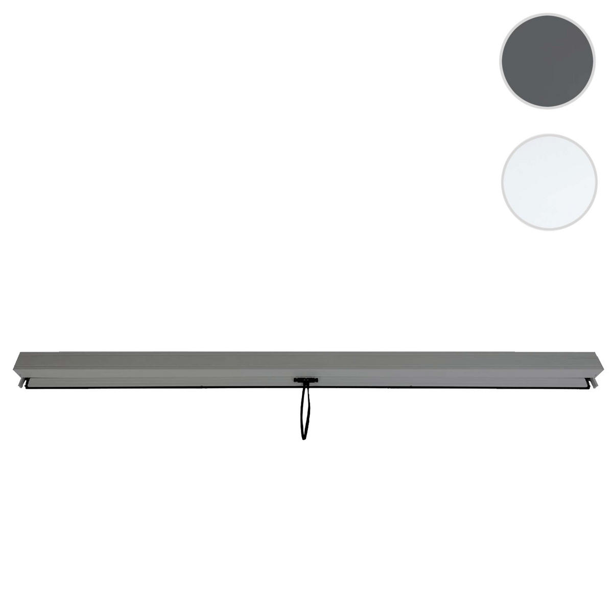 SEITENWAND FÜR PERGOLA Anthrazit - Anthrazit, Textil (271/205/1cm) - MCW