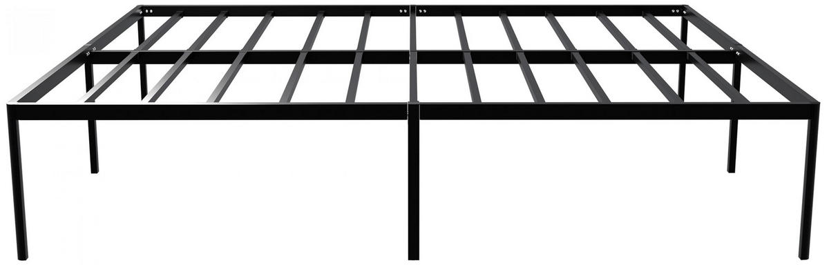 METALLBETT 140/200/41 cm Metall schwarz - Schwarz, Metall (140/200cm) - CLP
