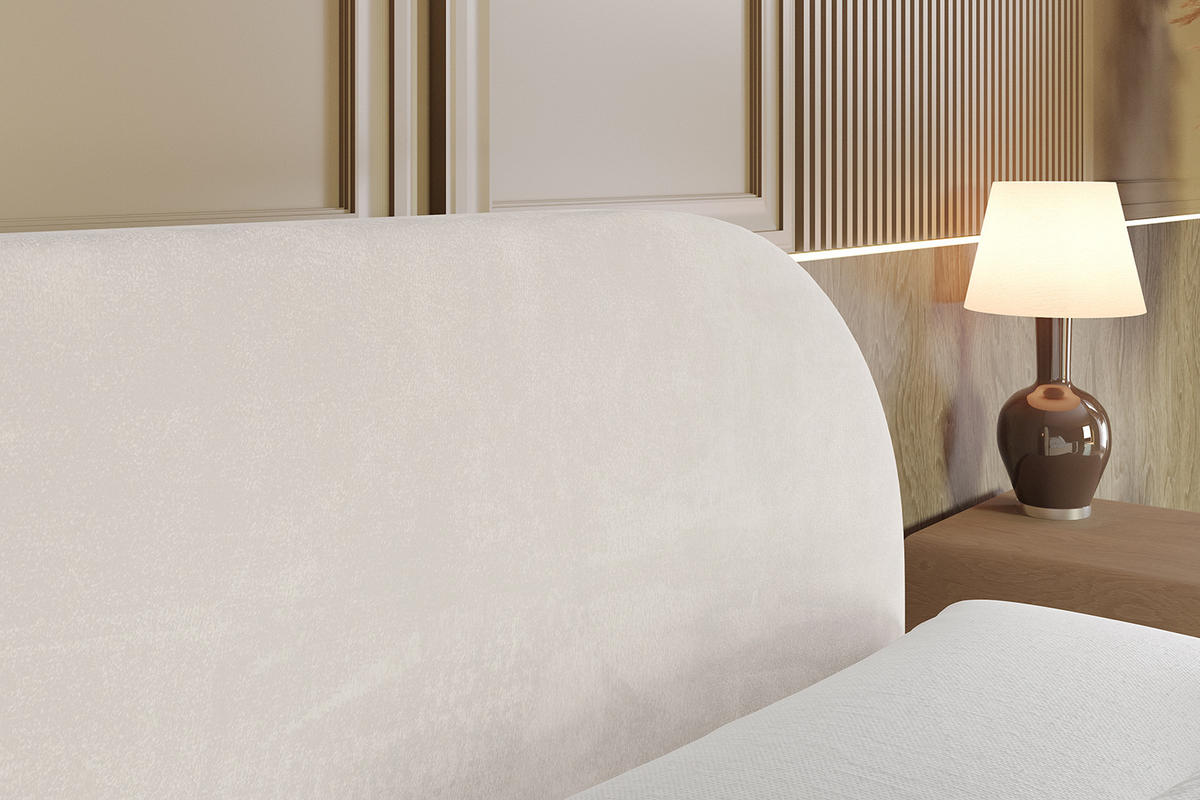 BOXBETT mit Matratze H4 und Lattenrost - NOX-Z - 160x200 - Beige Casablanca - Beige, Holzwerkstoff (160/200cm) - ALTDECOR