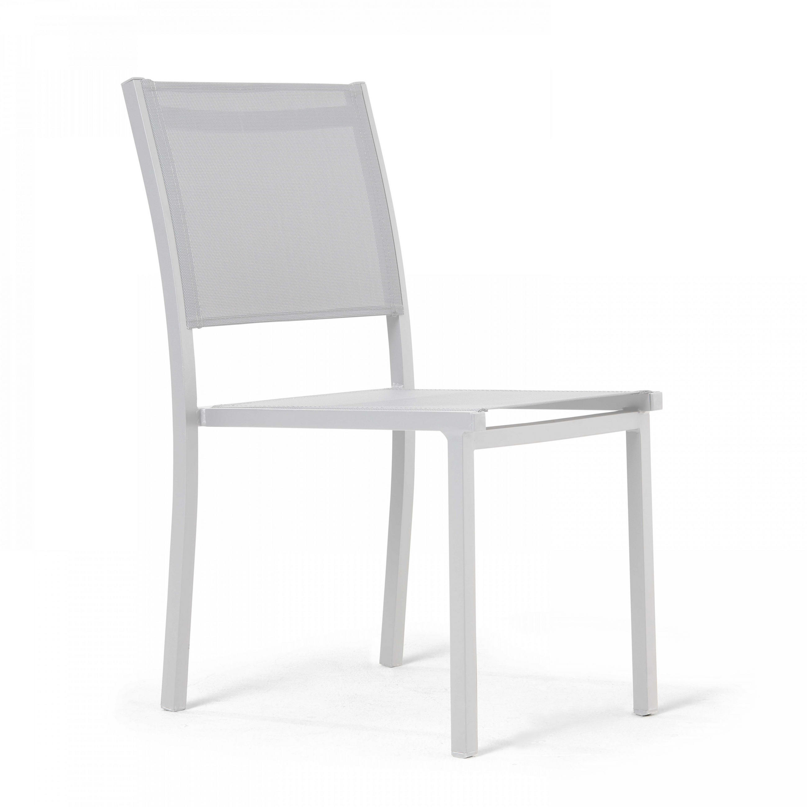 Oviala Gartenstuhl, Weiß 48x87x60 cm
