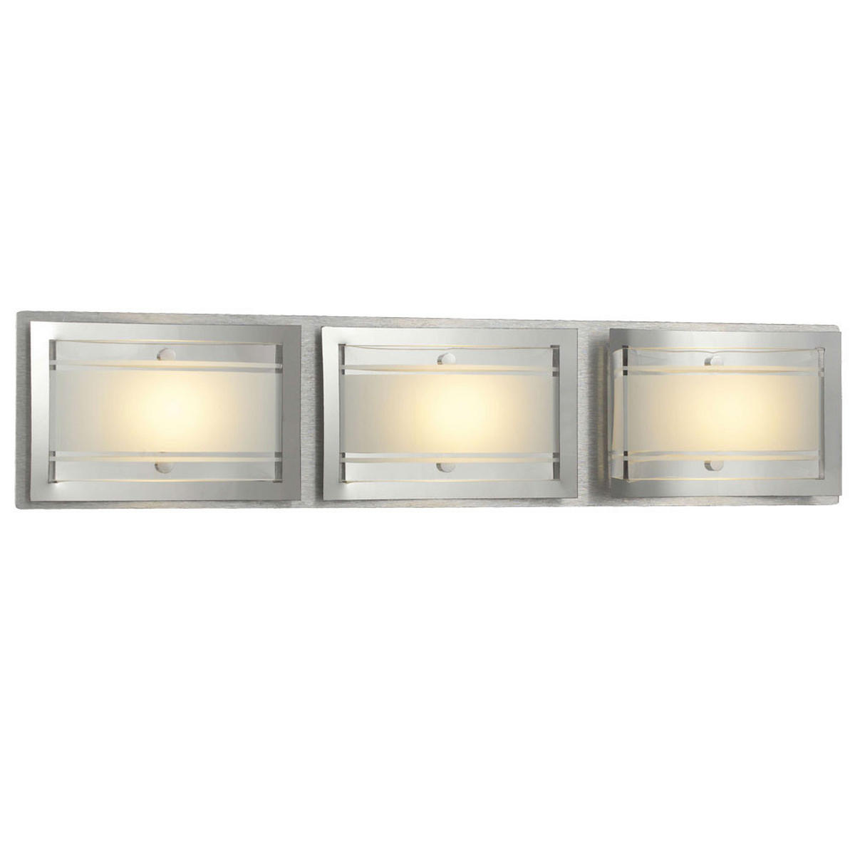 LED WANDLEUCHTE ADONIA Silber Aluminium Glas klar satiniert - Silberfarben, Glas (10/6.5/45cm) - Esto