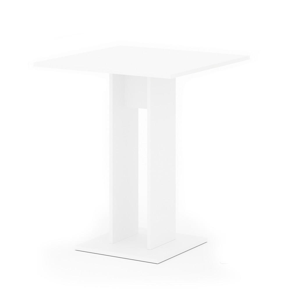 ESSTISCH Repose Weiß 65 x 65 cm - Weiß, Holzwerkstoff (65/65/78cm) - Vicco