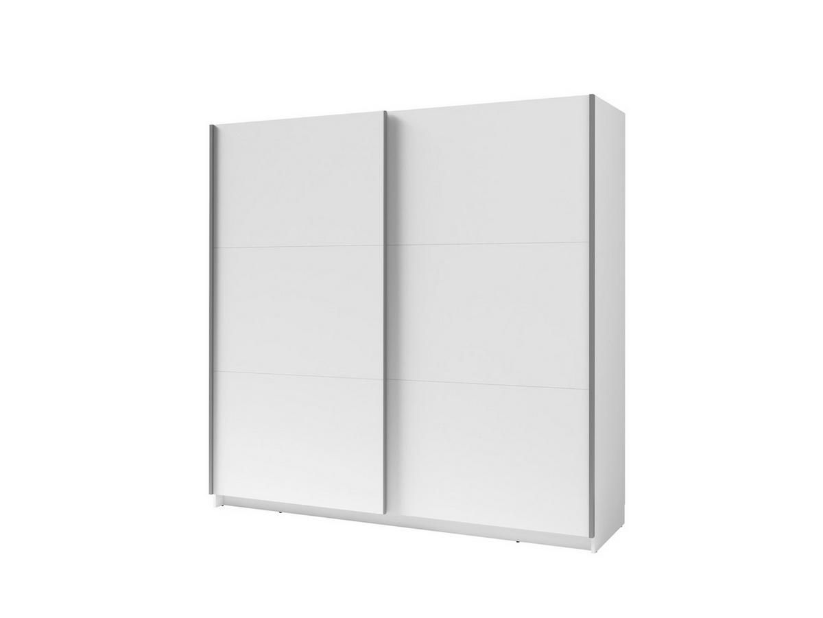 KLEIDERSCHRANK Weiß 201/207/55 - Weiß, Holzwerkstoff (201/207/55cm) - RAUMHIRSCH FURNITURE