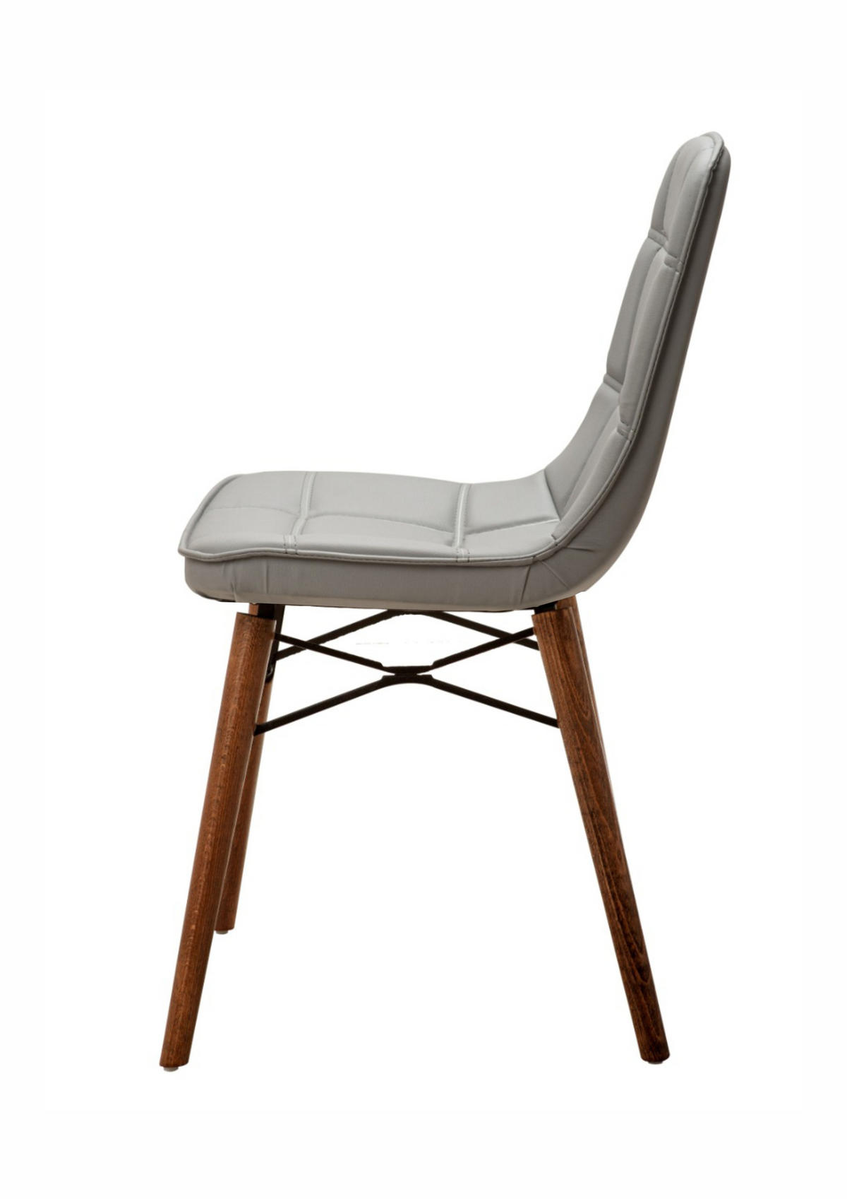 STUHL DENVER mit Metallgestell - Anthrazit, Leder (46/86/46cm) - Stuhlmann