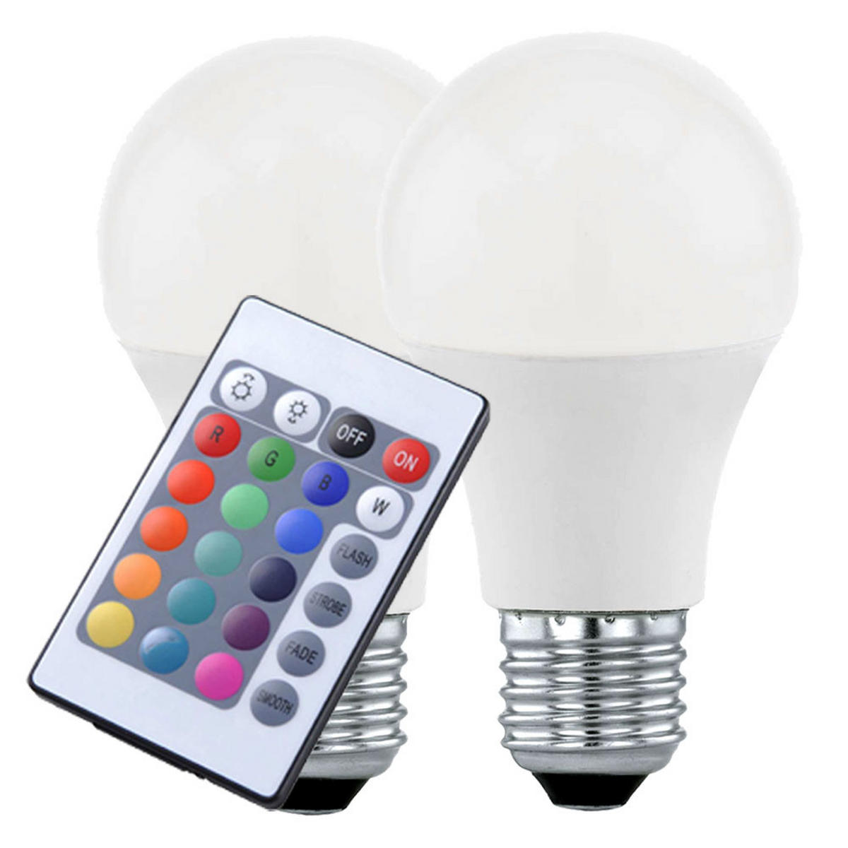 RGB LED AUSSEN-WANDLEUCHTE Schwarz 2er Set - Schwarz, Glas (18/24.5/9.3cm)