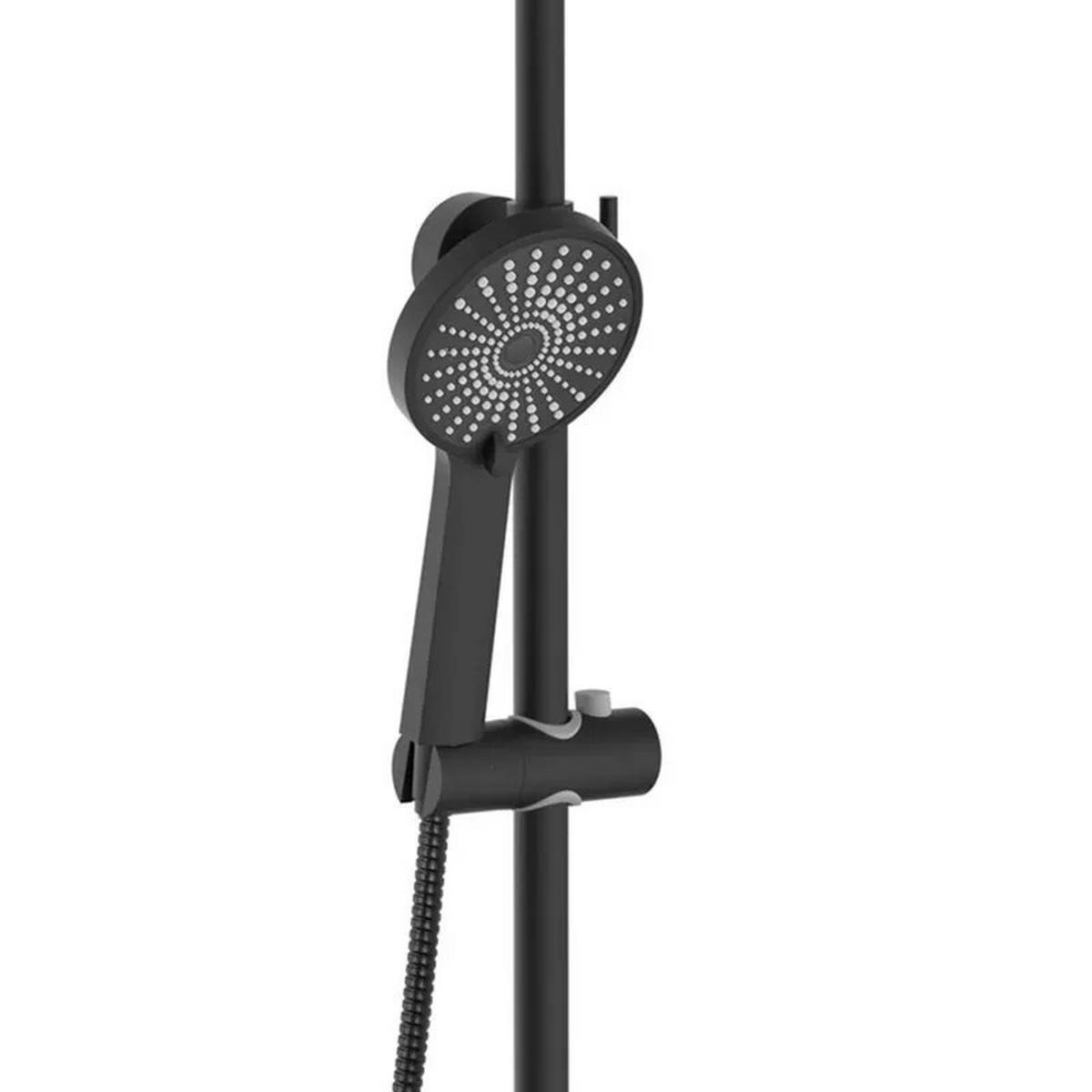 DUSCHGARNITUR Rea Marco Black - Schwarz, Metall (12.5/117/25cm) - REA