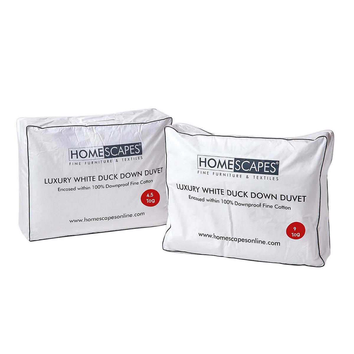 4-JAHRESZEITEN-DAUNENDECKE 260/220 cm, Entendaunen & Federn - Weiß, Textil (260/220cm) - Homescapes