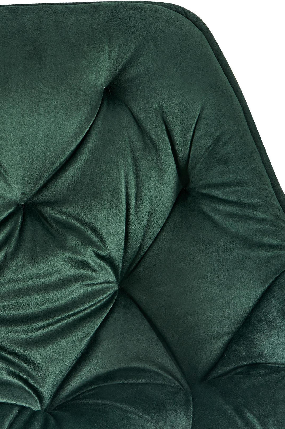 ARMLEHNENSTUHL Samt Grün - Schwarz/Grün, Textil/Metall (57/84/62cm) - CLP