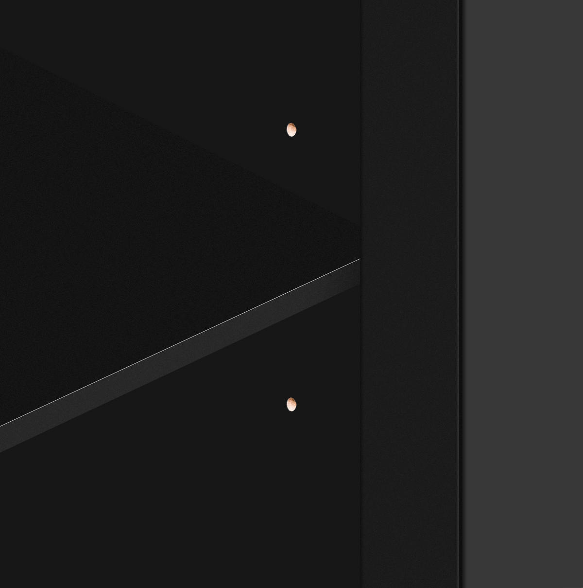 SIDEBOARD aus MDF 160x40x84 cm Schwarz mit Spiegelfront, 4 Türen und verstellbaren Einlegeböden - Schwarz, Holzwerkstoff (160/84/40cm) - IVMEU
