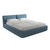 POLSTERBETT mit Bettkasten und Lattenrost 200x228 Blau - Blau/Blaugrau, Kunststoff/Textil (180/200cm) - Makamii
