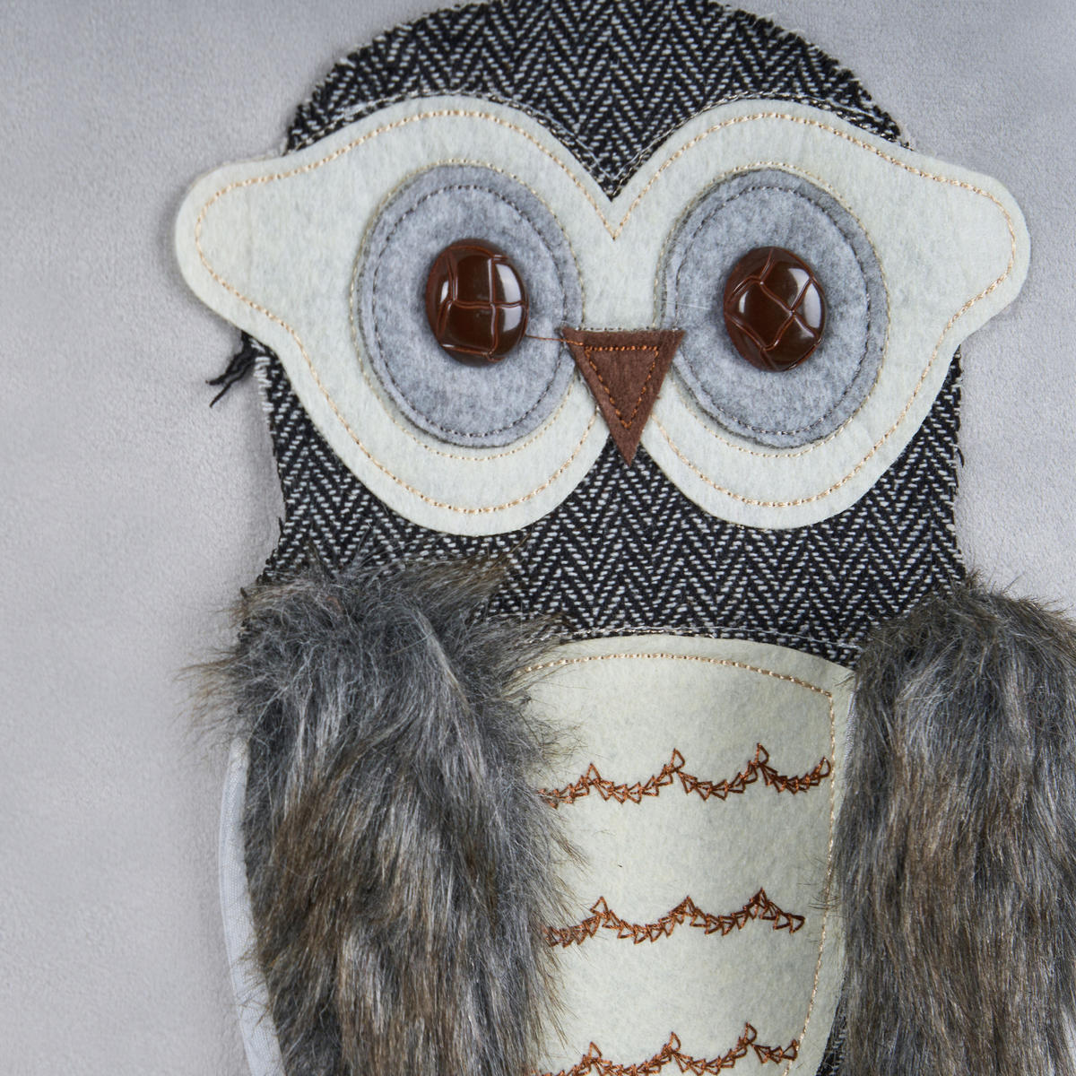 DEKOKISSEN 2er-Set Grau 45/45 cm Ophrys - Grau, Textil (45/45cm) - Beliani