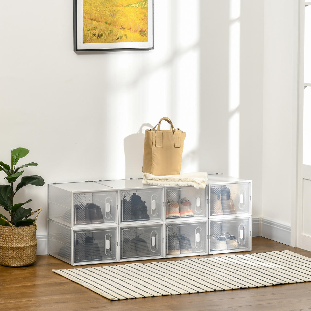 SCHUHREGAL Transparent 1Stück - Transparent, Kunststoff (36/21/28cm) - GiPP