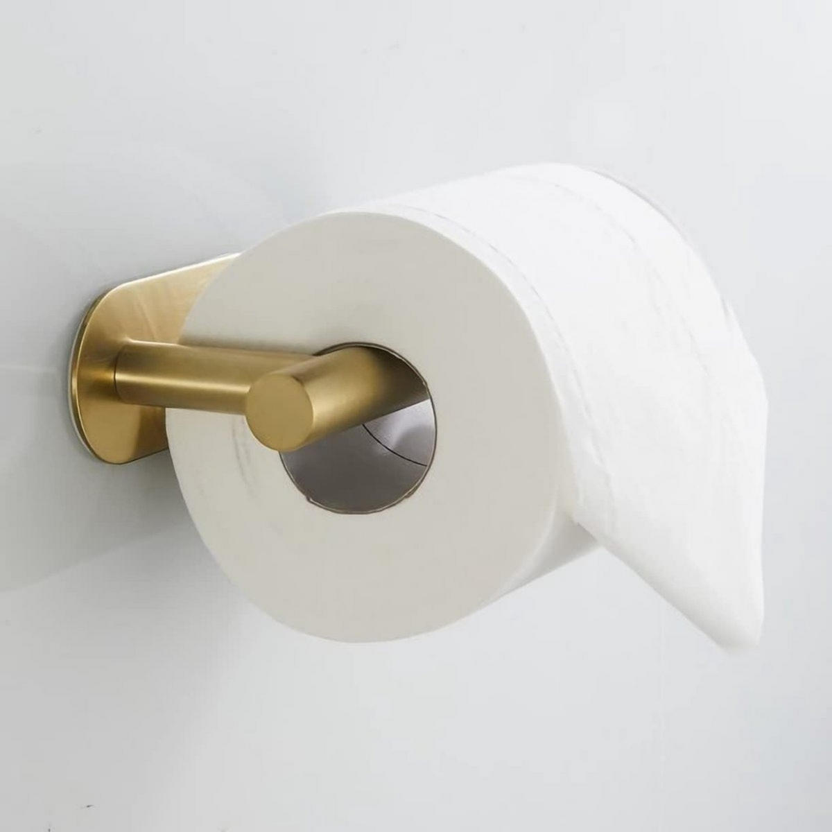 TOILETTENPAPIERHALTER Vergoldet Edelstahl 16 x 7,8 x 4,5 cm ohne Endkappen Badezimmer Baby - Goldfarben, Metall (4.5/7.8/16cm) - MCBOSON