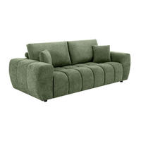 SOFA 3-Sitzer, Grün - Grün, Textil (100/90/238cm) - Oviala