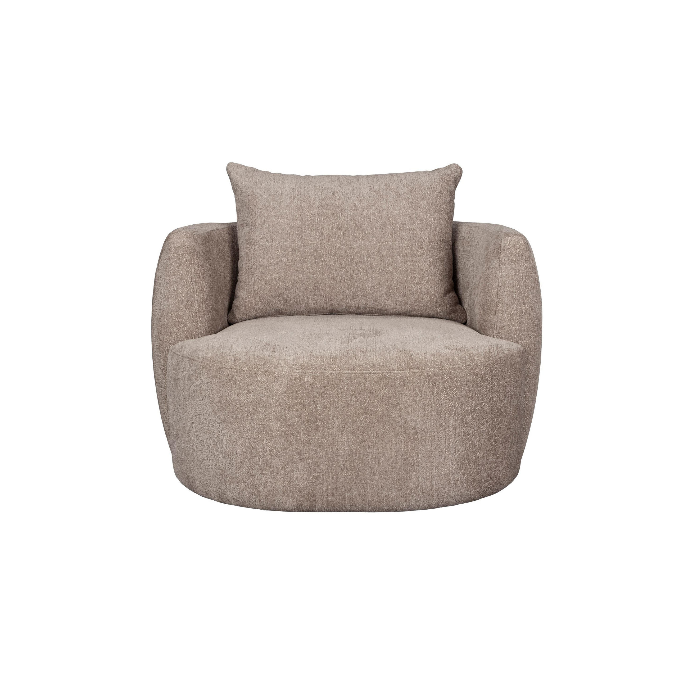 SESSEL Rocca Cappuccino/ Taupe - Pastellblau, Textil (107/83/92cm) - Dutchbone