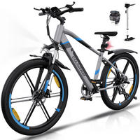 E-BIKE Mountain BK7S für Damen & Herren, 7 Gang, bis zu 90km - Grau, Metall (24cm) - COLORWAY