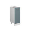 UNTERSCHRANK R-Line Blau-Grau 30 cm mit Tür, ohne AP - Blaugrau/Weiß, Holzwerkstoff (30/81.6/46cm) - Vicco