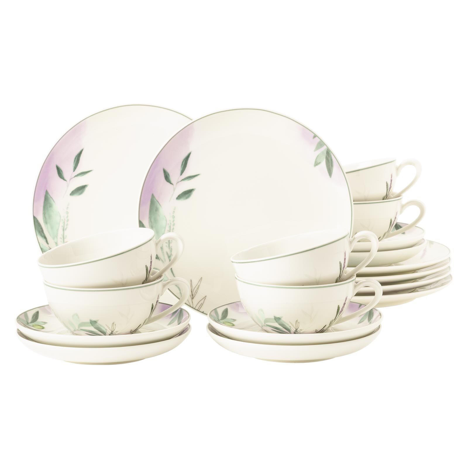 TEESERVICE Savona Provence bunt-beige 18er Set - Beige/Multicolor, Keramik (2/2/2cm) - Seltmann Weiden