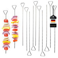 GRILLSPIESSE 12er-Set, silber, Edelstahl - Edelstahlfarben, Metall (29.5cm) - bremermann