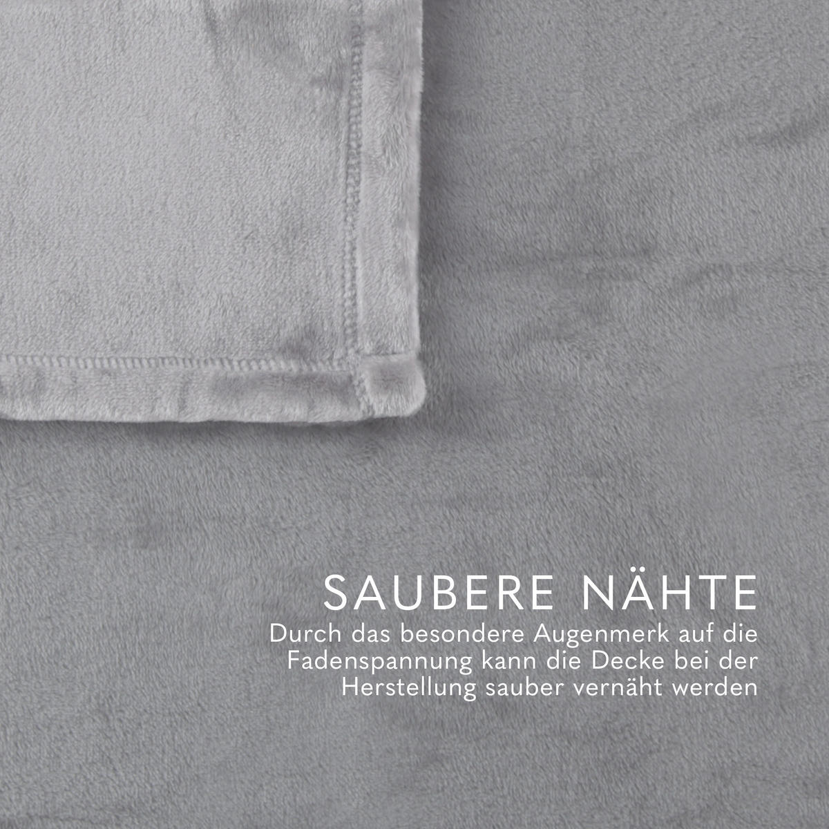 KUSCHELDECKE mit Cashmere Touch 150x200 cm Silber - Silberfarben, Textil (150/200cm)