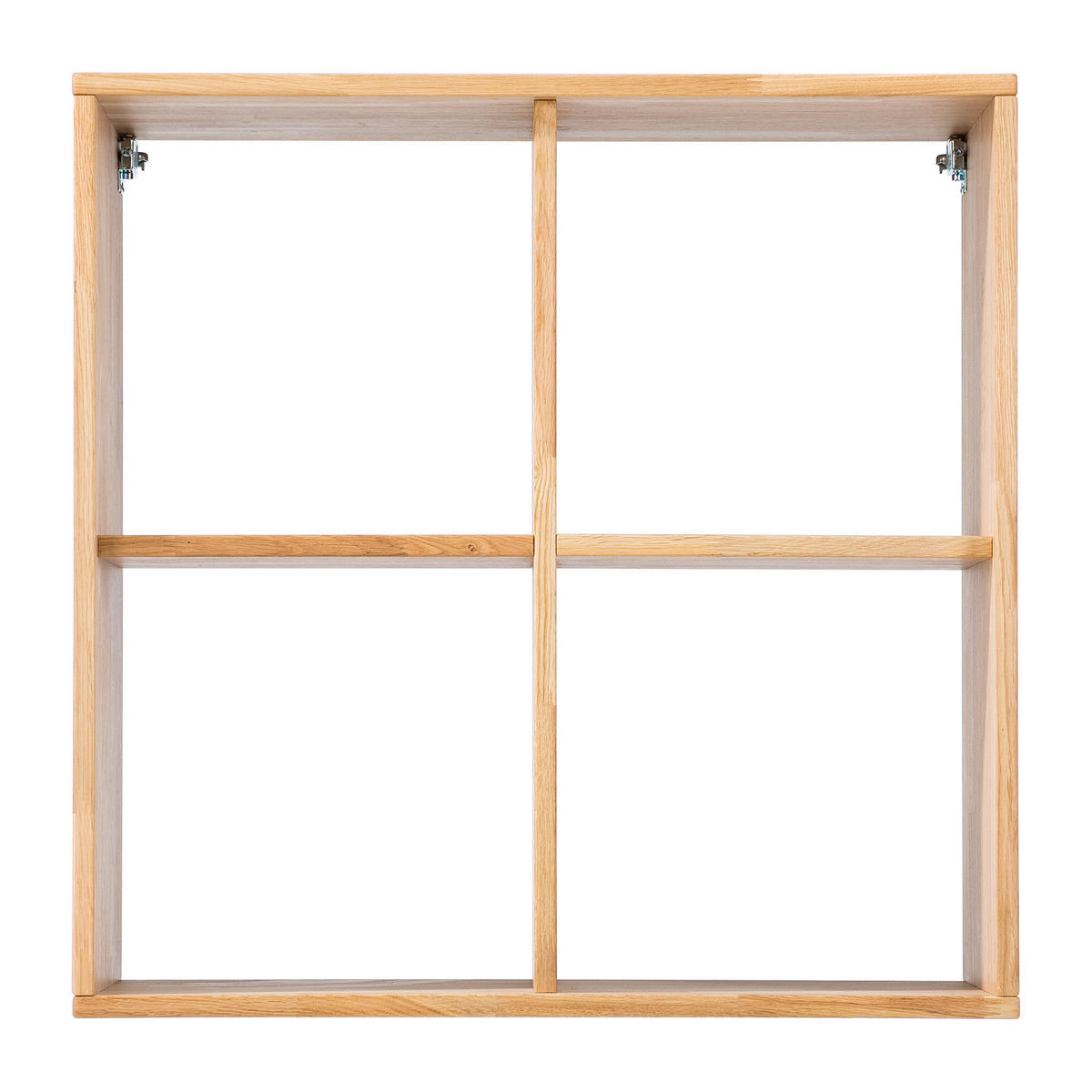 REGALELEMENT ohne Rückwand - Wildeiche massiv - Braun, Holz (74/74/35cm) - home24