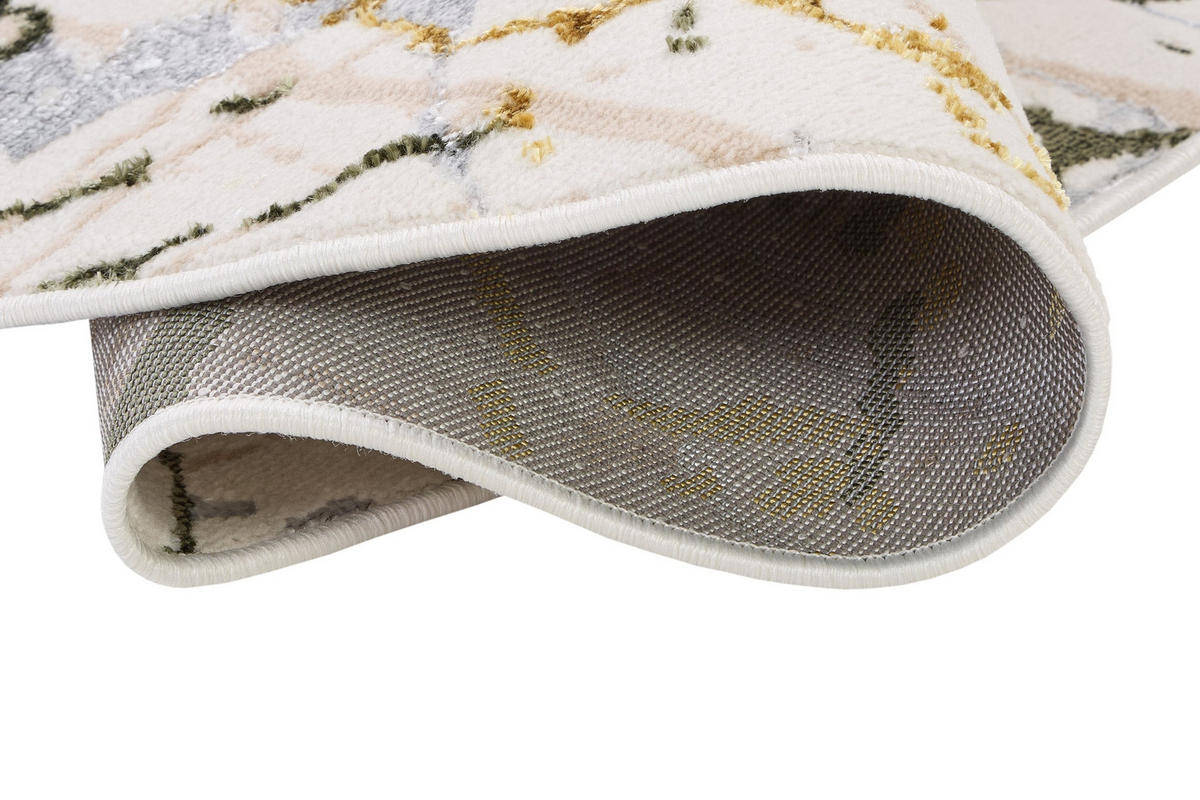 TEPPICH CRYSTAL ROUND Creme 240/240 cm - Creme, Kunststoff (240/240cm) - Tapiso