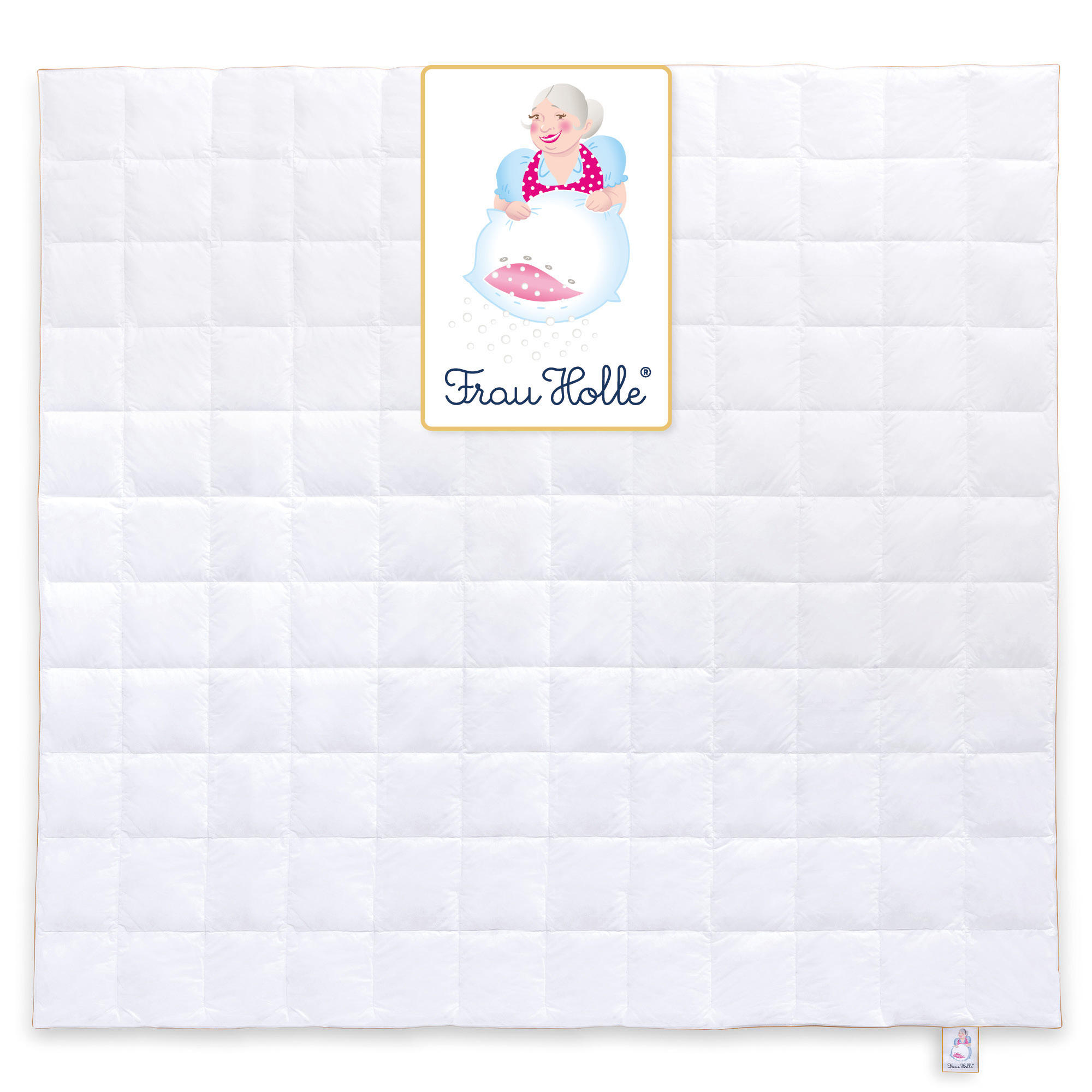 SOMMERBETTDECKE KLASSIK Entendaunen leicht - Weiß, Naturmaterialien/Textil (240/220cm) - Frau Holle