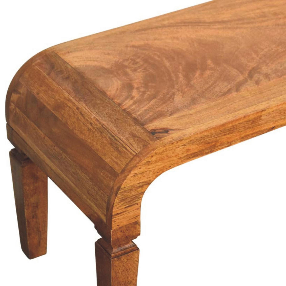 LAVICE s povrchovou úpravou medová karamelová, 2 dvojité sedáky, hnědá. - hnědá, dřevo (35/120/43cm) - Artisan Furniture