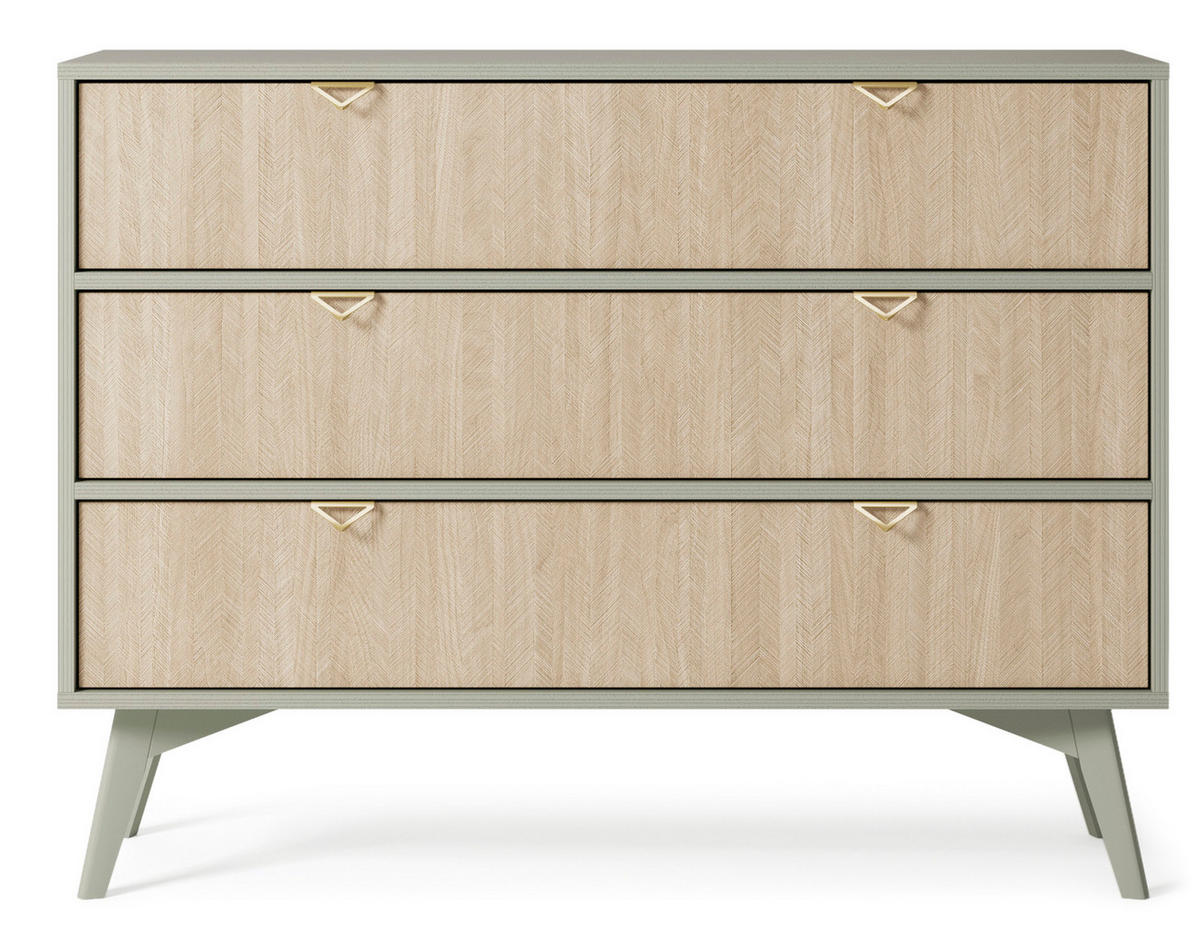 KOMMODE Firr Eukalyptus - Eukalyptusholzfarben, Holzwerkstoff (106/80/38cm) - Bettso