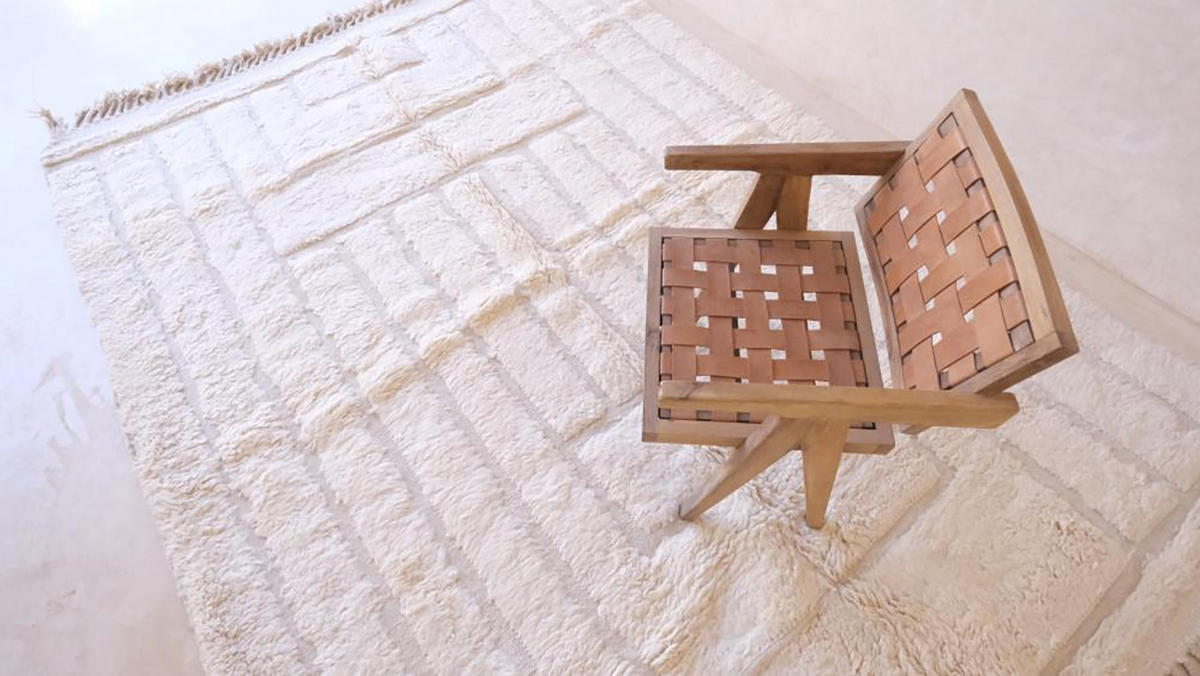 BERBERTEPPICH aus reiner Wolle 238x 333 cm - Weiß, Naturmaterialien (238/333cm) - AFK Living