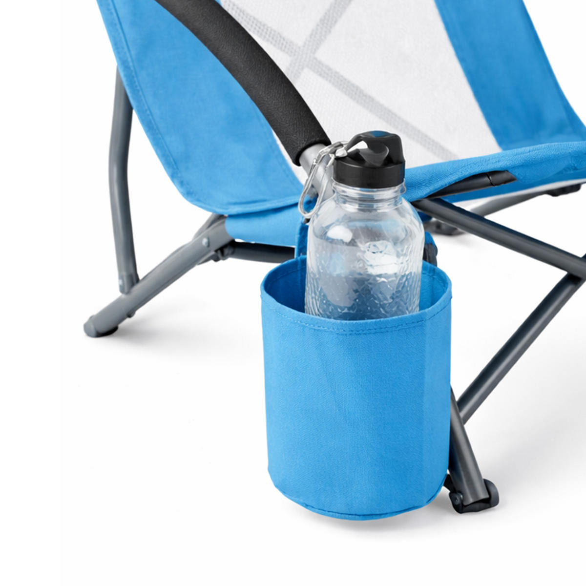 STOLICA - plava, tekstil/metal (55/67/58cm) - Relaxdays