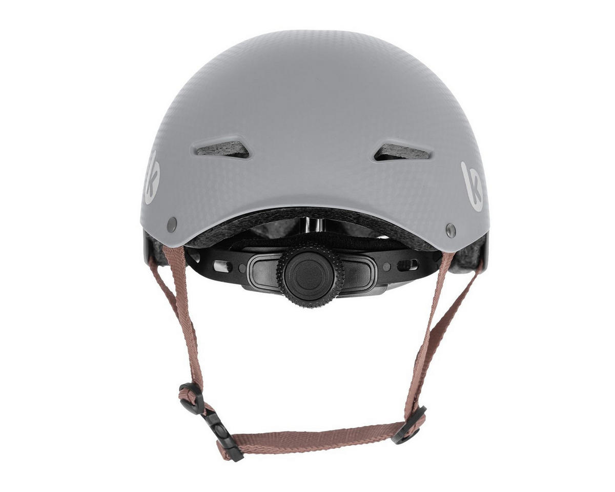 KINDERHELM 46-56 grau 46-56 cm, 9 Öffnungen, verstellbare Gurte, ab 2 Jahren, Kinderhelm - Grau, Kunststoff (21/25cm) - Kikka boo