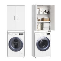 WASCHMASCHINENSCHRANK in Weiß - Weiß, Holzwerkstoff (30/187/65cm) - Home Collective