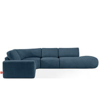 ECKSOFA RECHTS ZUCCO, Dunkelblau - Dunkelblau, Holz/Holzwerkstoff (224/373cm) - KONSIMO®
